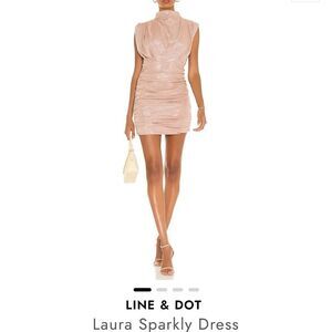 NWT Line & Dot Laura Sparley Dress Mauve Size XS